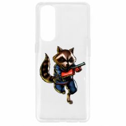 Чохол для Oppo Reno 4 Pro Єнот Ракета - PrintSalon