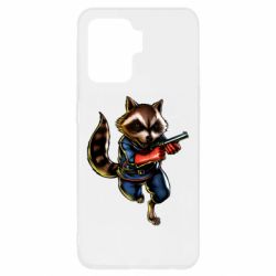 Чохол для Oppo Reno 5 Lite Єнот Ракета - PrintSalon