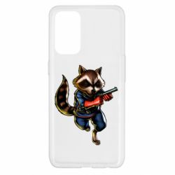 Чохол для Oppo Reno 5 4G Єнот Ракета - PrintSalon