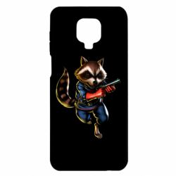 Чохол для Xiaomi Redmi Note 9S / 9Pro / 9Pro Max Єнот Ракета - PrintSalon