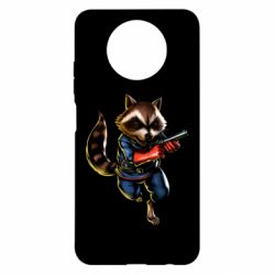 Чохол для Xiaomi Redmi Note 9 5G/Redmi Note 9T Єнот Ракета - PrintSalon