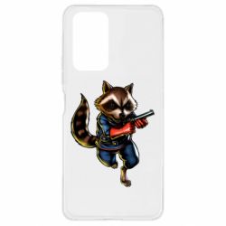 Чохол для Xiaomi Redmi Note 10 Pro Єнот Ракета - PrintSalon