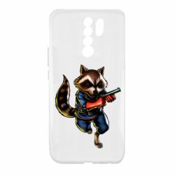 Чохол для Xiaomi Redmi 9 Єнот Ракета - PrintSalon