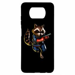 Чохол для Xiaomi Poco X3 Єнот Ракета - PrintSalon