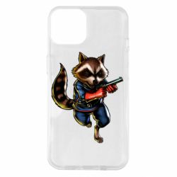 Чохол для iPhone 14 Єнот Ракета - PrintSalon