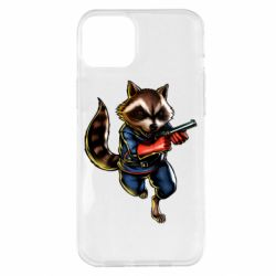 Чохол для iPhone 14 Plus Єнот Ракета - PrintSalon