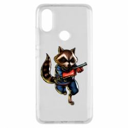 Чохол для Xiaomi Mi A2 Єнот Ракета - PrintSalon