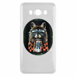 Чехол для Samsung J7 2016 Енот в очках - PrintSalon