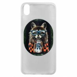 Чехол для Xiaomi Redmi 7A Енот в очках - PrintSalon