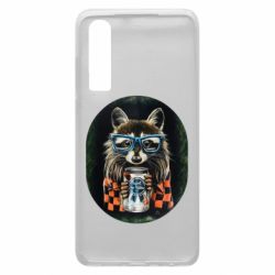 Чехол для Huawei P30 Енот в очках - PrintSalon