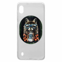 Чехол для Samsung A10 Енот в очках