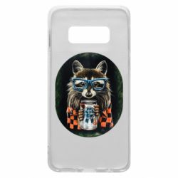 Чехол для Samsung S10e Енот в очках - PrintSalon
