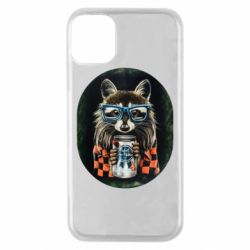 Чехол для iPhone 11 Pro Енот в очках - PrintSalon
