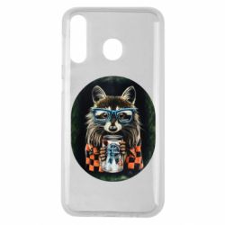 Чехол для Samsung M30 Енот в очках - PrintSalon