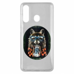 Чехол для Samsung M40 Енот в очках - PrintSalon