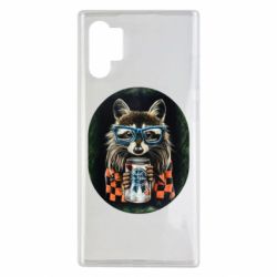 Чехол для Samsung Note 10 Plus Енот в очках - PrintSalon