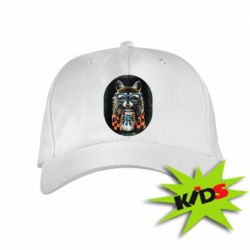 Детская кепка Енот в очках - PrintSalon