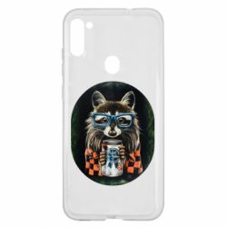 Чехол для Samsung A11/M11 Енот в очках - PrintSalon
