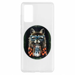Чехол для Samsung S20 FE Енот в очках - PrintSalon