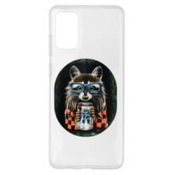 Чехол для Samsung S20+ Енот в очках - PrintSalon
