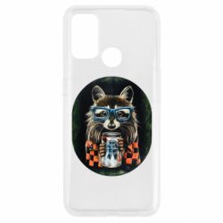 Чехол для Oppo A53/A32/A33 Енот в очках - PrintSalon