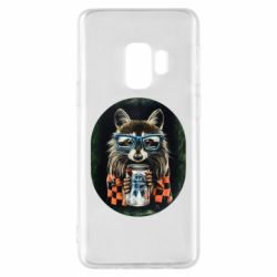 Чехол для Samsung S9 Енот в очках - PrintSalon