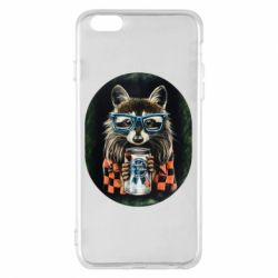 Чехол для iPhone 6 Plus/6S Plus Енот в очках - PrintSalon