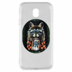 Чехол для Samsung J3 2017 Енот в очках - PrintSalon