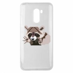 Чехол для Xiaomi Pocophone F1 Eнот вектор - PrintSalon