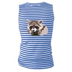 Майка-тельняшка Eнот вектор - PrintSalon