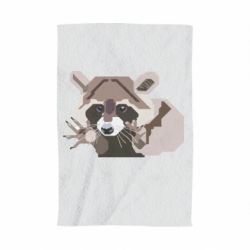 Полотенце с принтом Eнот вектор - PrintSalon