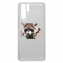 Чехол для Huawei P30 Pro Eнот вектор - PrintSalon