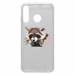 Чехол для Huawei P30 Lite Eнот вектор - PrintSalon