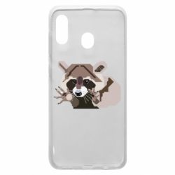 Чехол для Samsung A30 Eнот вектор - PrintSalon