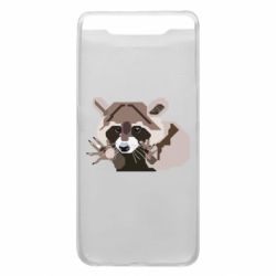 Чохол для Samsung A80 Єнот вектор