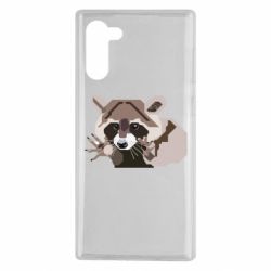 Чехол для Samsung Note 10 Eнот вектор - PrintSalon