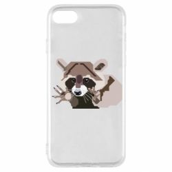 Чехол для iPhone SE 2020 Eнот вектор - PrintSalon