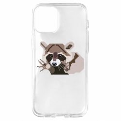 Чехол для iPhone 12 mini Eнот вектор - PrintSalon