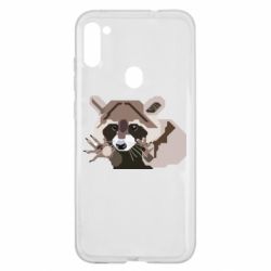 Чехол для Samsung A11/M11 Eнот вектор - PrintSalon