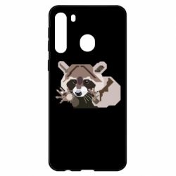 Чехол для Samsung A21 Eнот вектор - PrintSalon