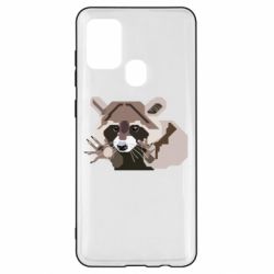 Чехол для Samsung A21s Eнот вектор - PrintSalon