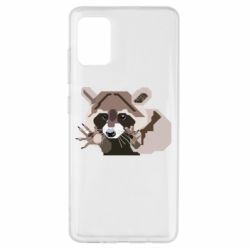 Чехол для Samsung A51 Eнот вектор - PrintSalon