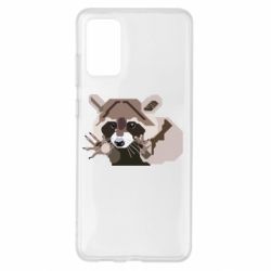 Чехол для Samsung S20+ Eнот вектор - PrintSalon