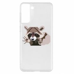 Чехол для Samsung S21+ Eнот вектор - PrintSalon