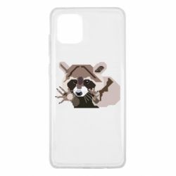 Чохол для Samsung Note 10 Lite Єнот вектор-PrintSalon Чохол для Samsung Note 10 Lite Єнот вектор