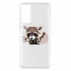 Чехол для Huawei P Smart 2021 Eнот вектор - PrintSalon