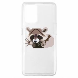 Чехол для Oppo A74 4G Eнот вектор - PrintSalon