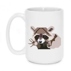 Чашка 420ml Eнот вектор - PrintSalon