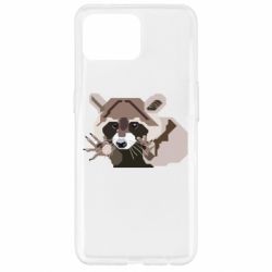 Чехол для Oppo Reno 4 Lite Eнот вектор - PrintSalon