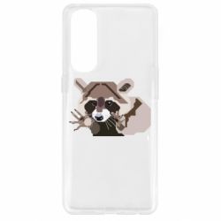 Чехол для Oppo Reno 4 Pro Eнот вектор - PrintSalon